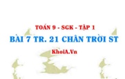 Bài 7 trang 21 Toán 9 Chân trời sáng tạo Tập 1